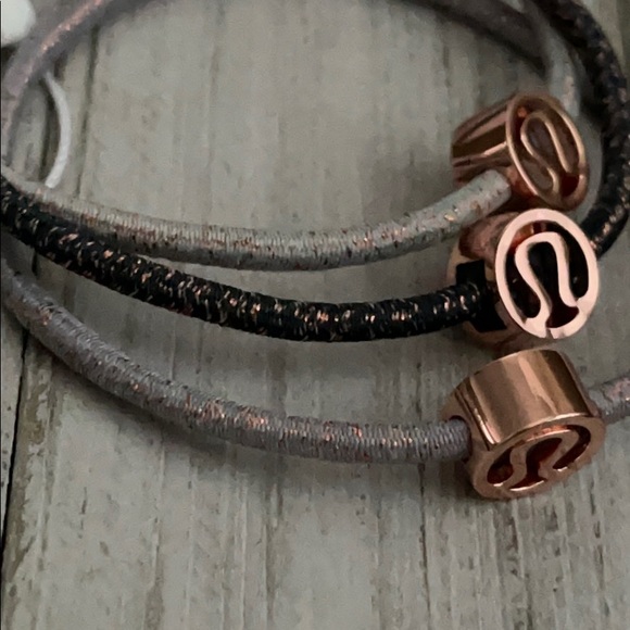 Lululemon Athletica Sparkle On Hair Ties Set NEW - Picture 3 of 4